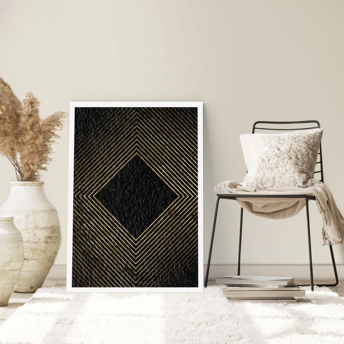 Poster - Geometrie im glamourösen Stil - 61x91 cm