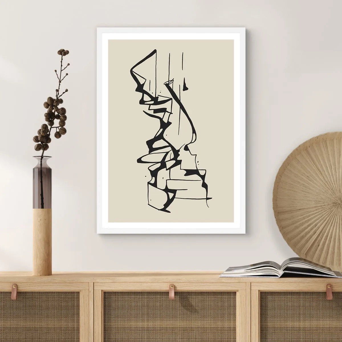 Poster in einem weißen Rahmen - Vielleicht eine Landschaft - 70x100 cm