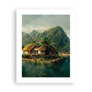 Poster - Tropisches Paradies - 40x50 cm