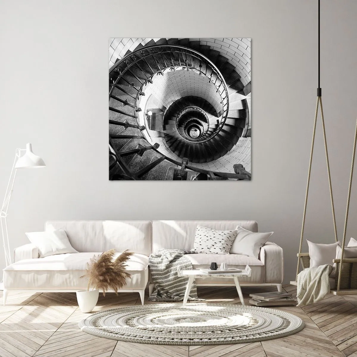 Bild auf Leinwand - Leinwandbild - Höher und höher - 40x40 cm