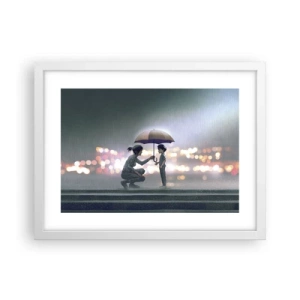 Poster in einem weißen Rahmen - Und jetzt ist alles in Ordnung - 40x30 cm