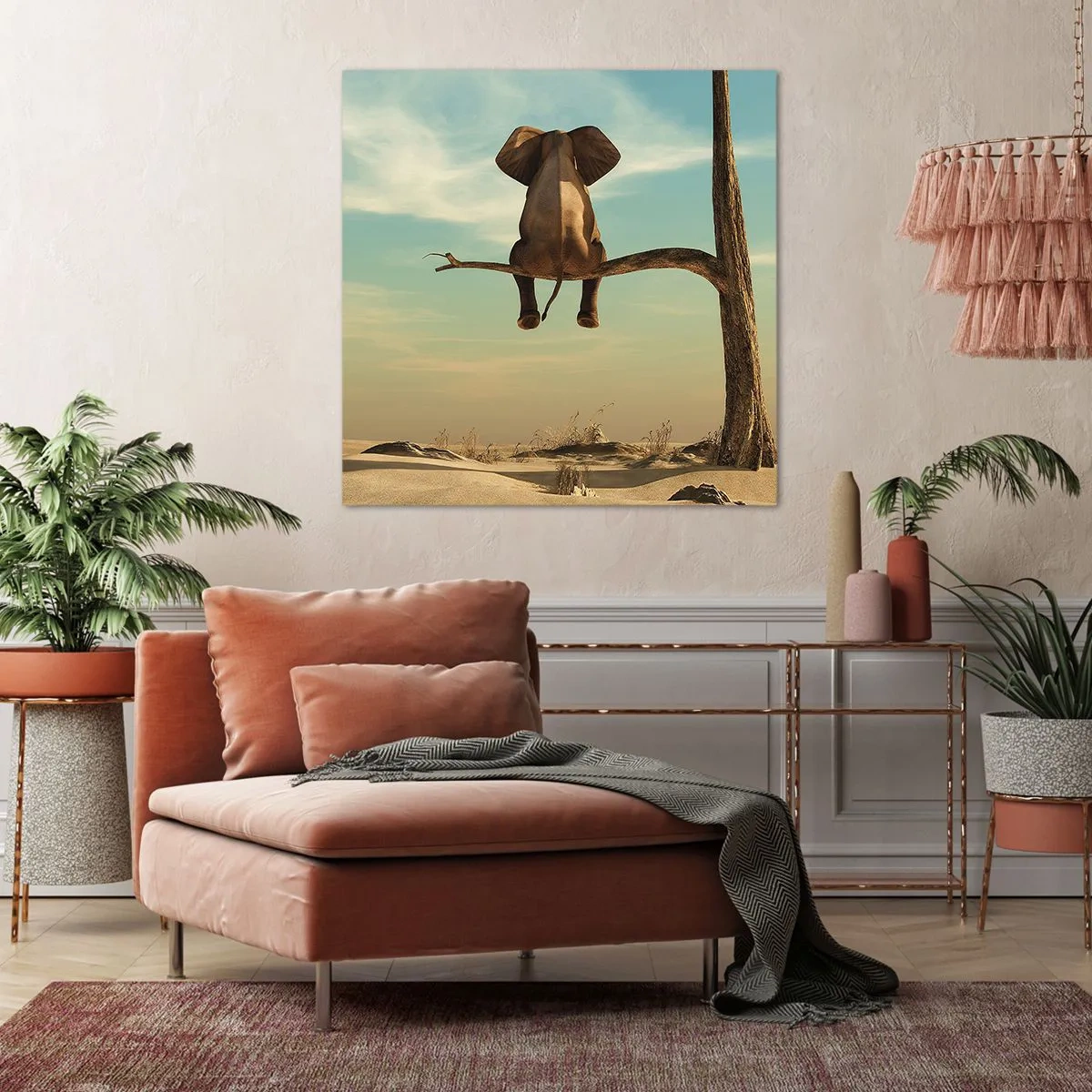 Bild auf Leinwand - Leinwandbild - Neuer Blickwinkel - 40x40 cm