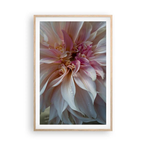 Poster in einem Rahmen aus heller Eiche - Blühende Frische - 61x91 cm