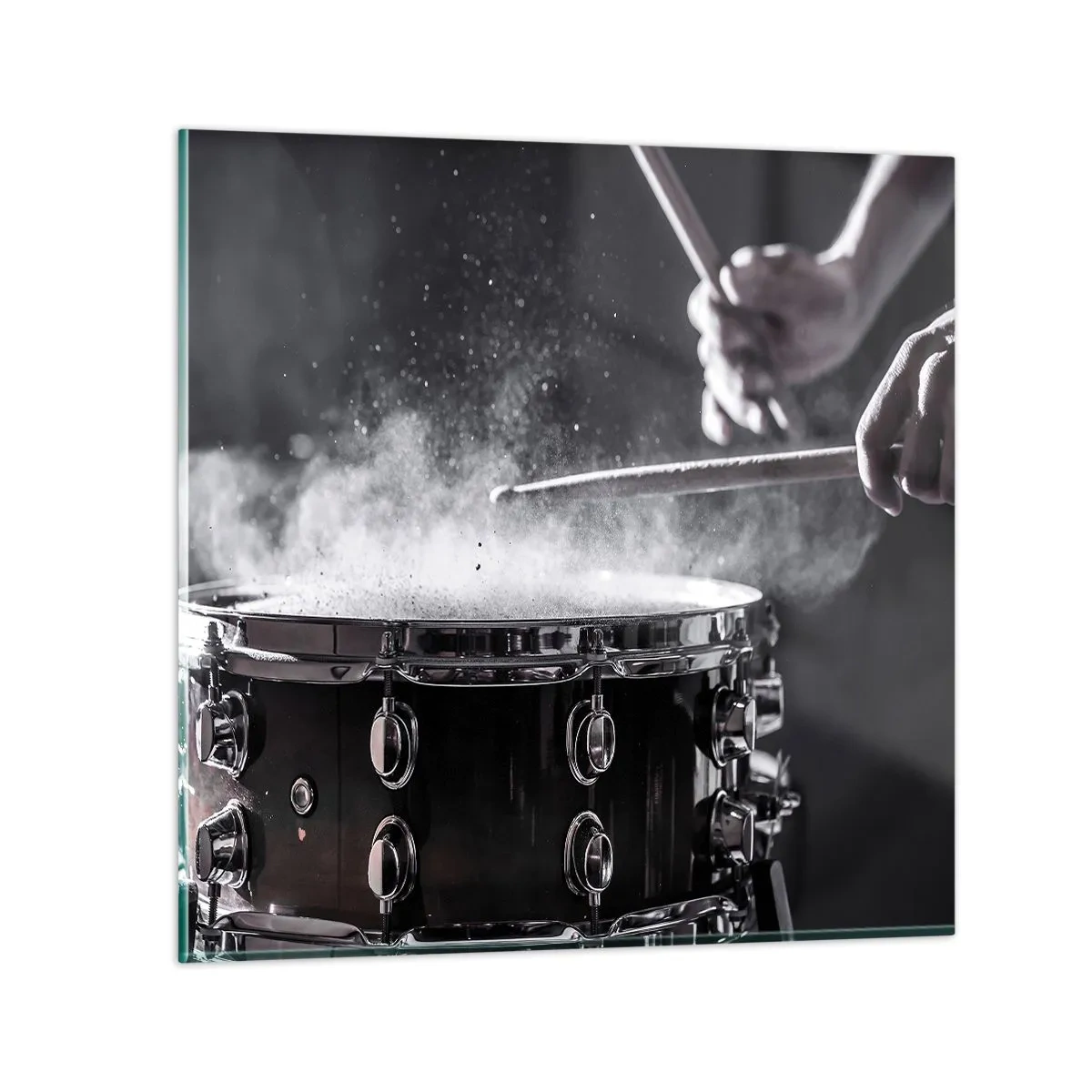 Glasbild - Bild auf glas - Der Puls der Musik - 70x70 cm