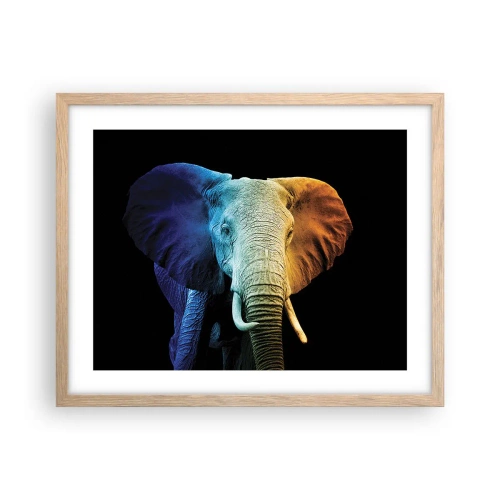 Poster in einem Rahmen aus heller Eiche - Exzentrisch, kein Verrückter - 50x40 cm