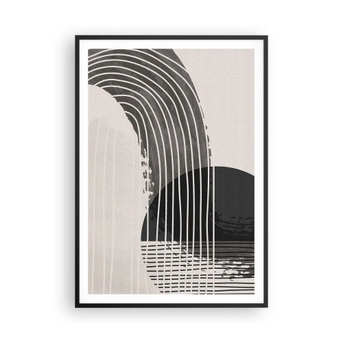 Poster in einem schwarzem Rahmen - Hin und zurück - 70x100 cm