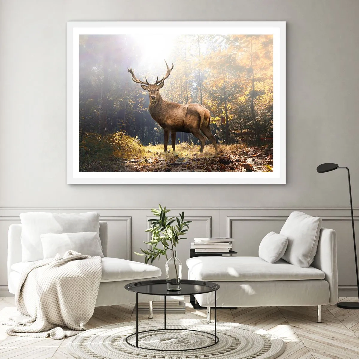 Poster in einem weißen Rahmen - In voller Majestät - 100x70 cm