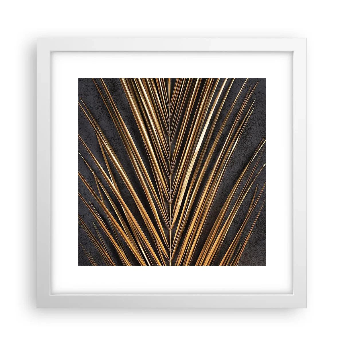 Poster in einem weißen Rahmen - Das Gold der Tropen - 30x30 cm