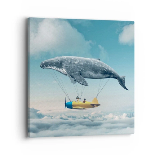 Bild auf Leinwand - Leinwandbild - Warum nicht? - 40x40 cm