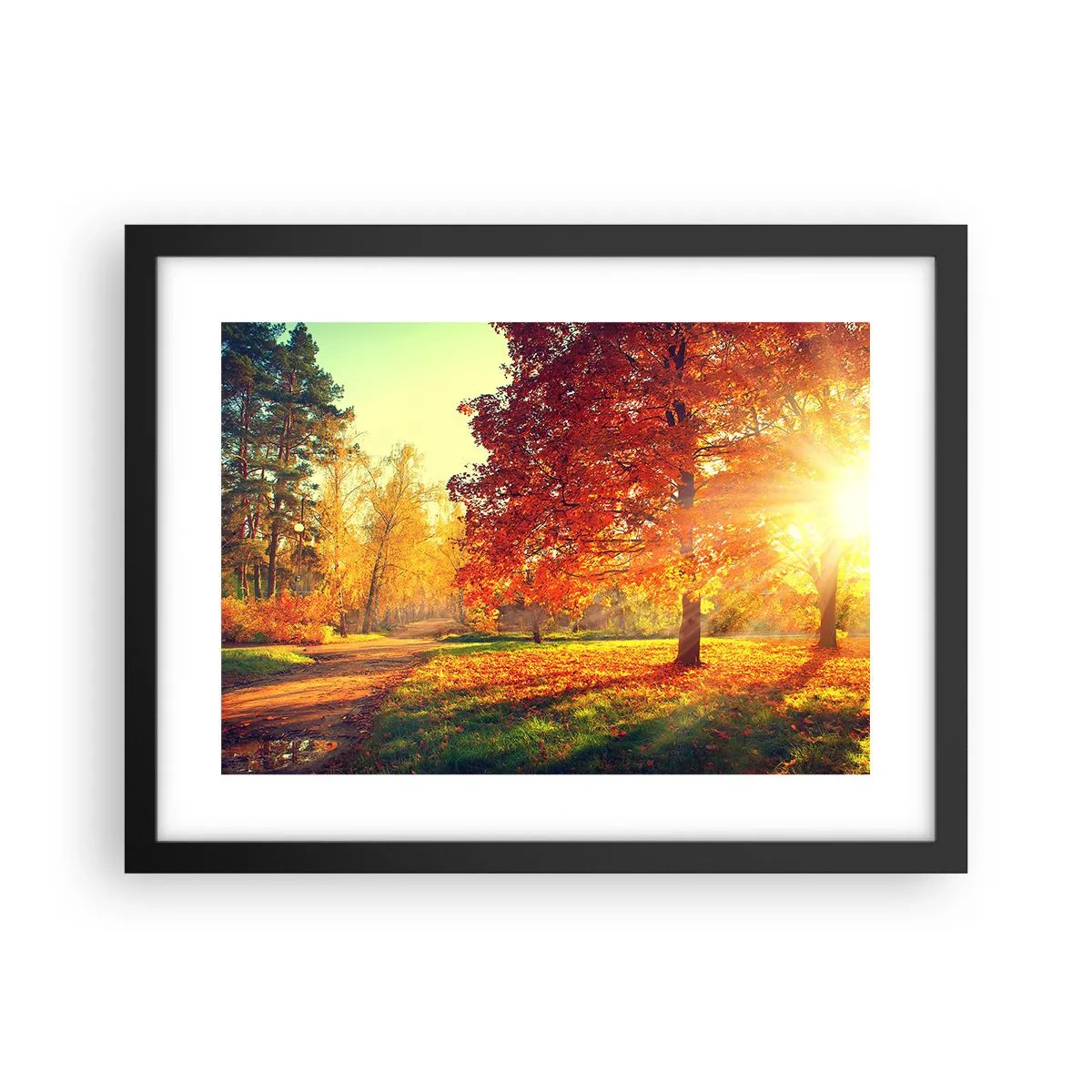 Poster in einem schwarzem Rahmen - Unhöflich ist schön - 40x30 cm