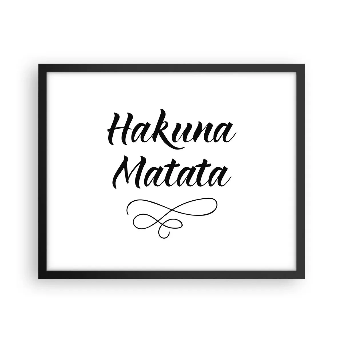 Poster in einem schwarzem Rahmen - Bester Ratschlag - 50x40 cm