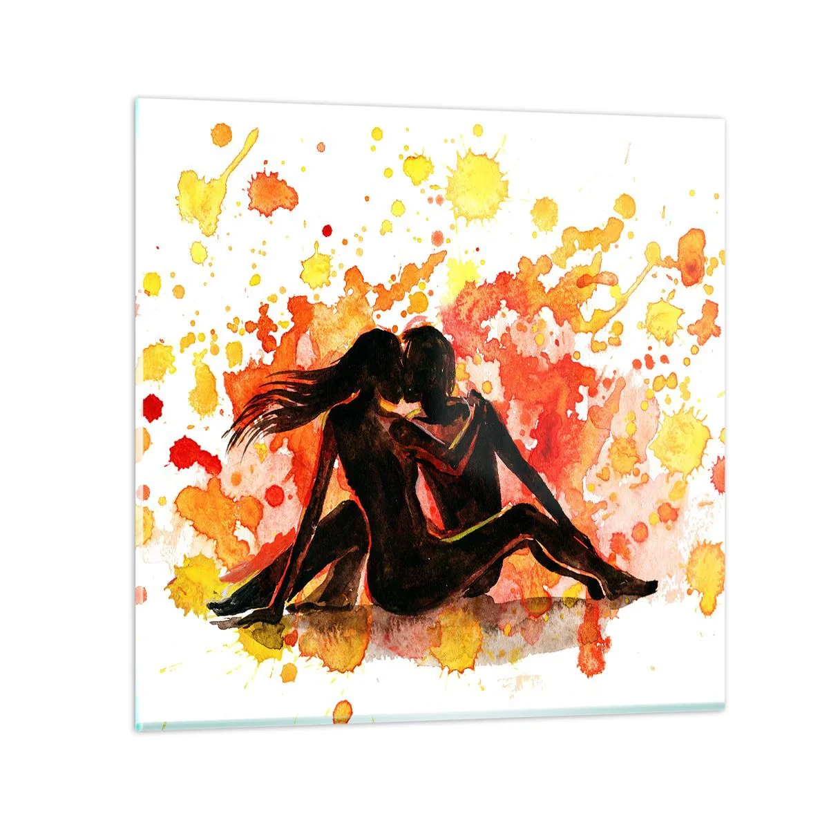 Glasbild - Bild auf glas - Und es war Licht - 70x70 cm