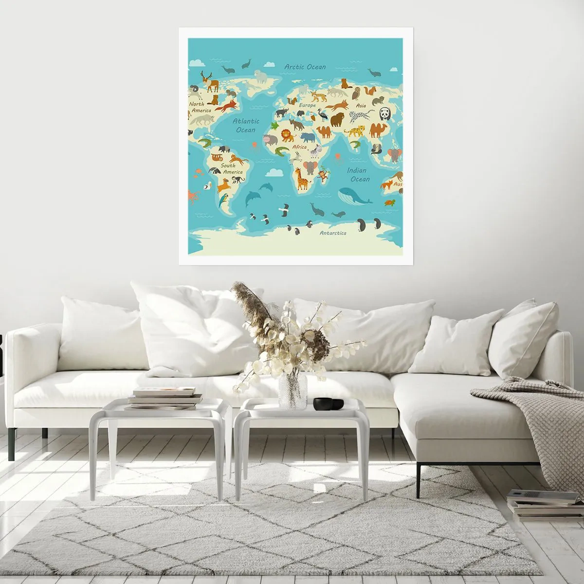 Poster - Gute Nachbarn - 30x30 cm