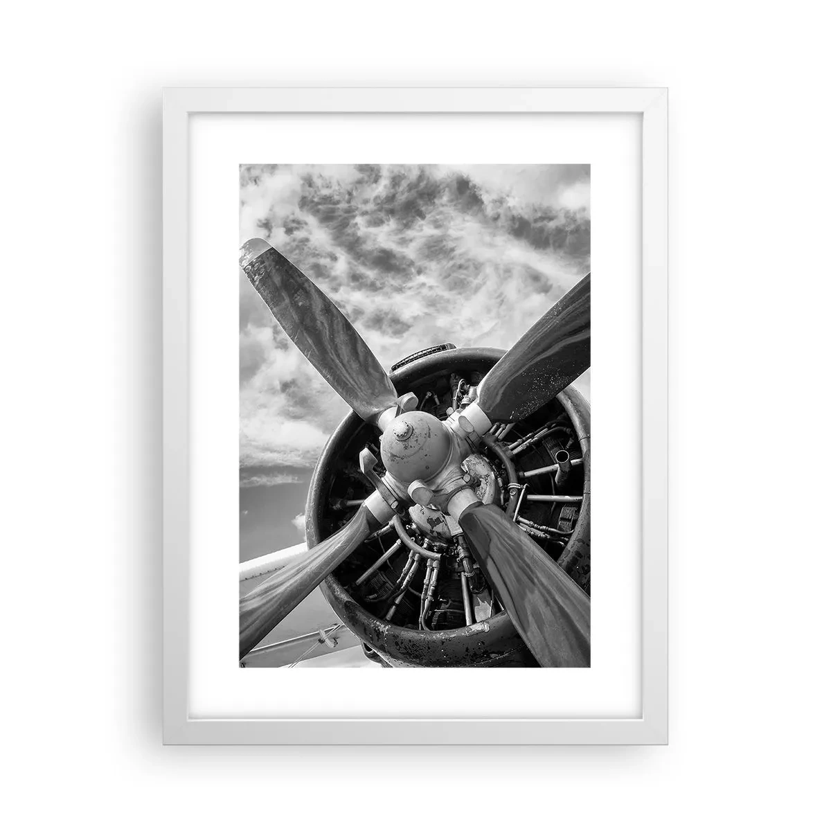 Poster in einem weißen Rahmen - Eroberer der Lüfte - 30x40 cm