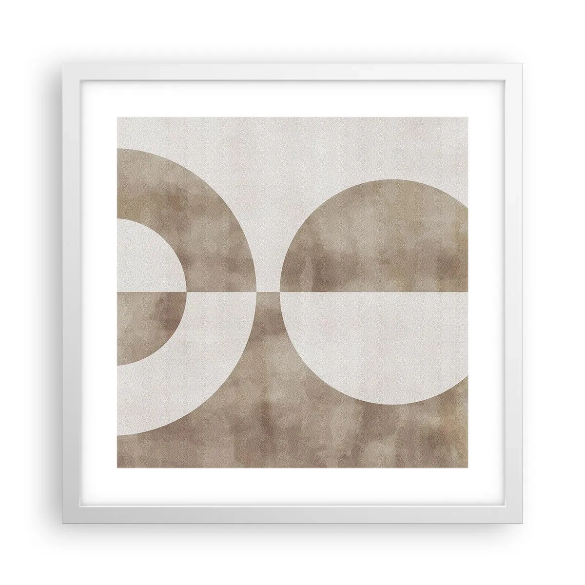 Poster in einem weißen Rahmen - Ähnlichkeiten und Unterschiede - 40x40 cm