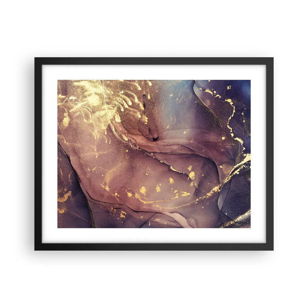 Poster in einem schwarzem Rahmen - Materie und Geist - 50x40 cm