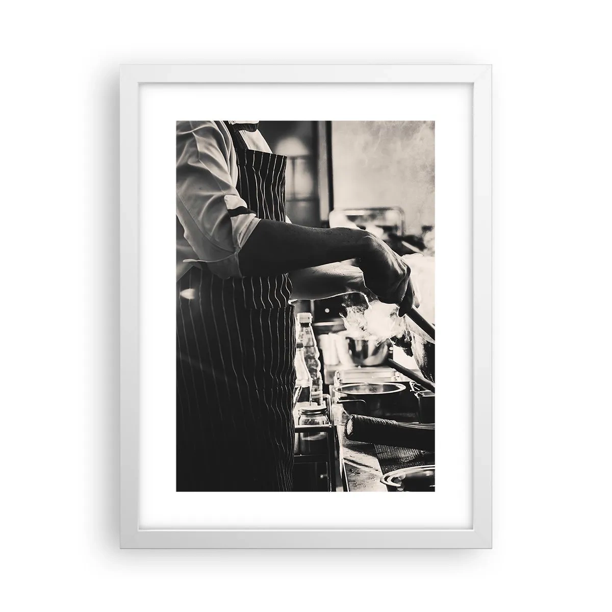 Poster in einem weißen Rahmen - Alchemie der Aromen - 30x40 cm