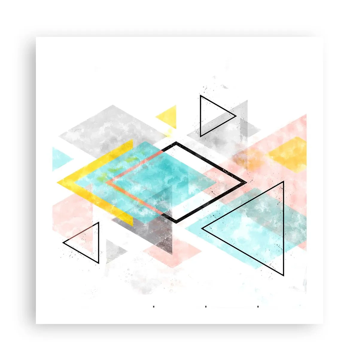 Poster - Geometrisches Spiel - 60x60 cm