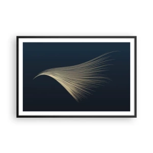Poster in einem schwarzem Rahmen - Wie das Haar eines Engels - 91x61 cm