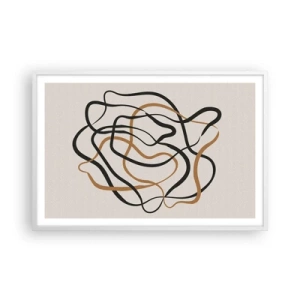 Poster in einem weißen Rahmen - Alles ging schief - 91x61 cm