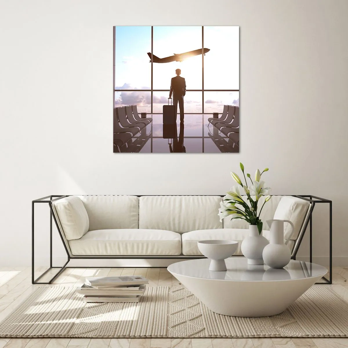 Glasbild - Bild auf glas - Du hast Zeit, lass dir Zeit - 60x60 cm