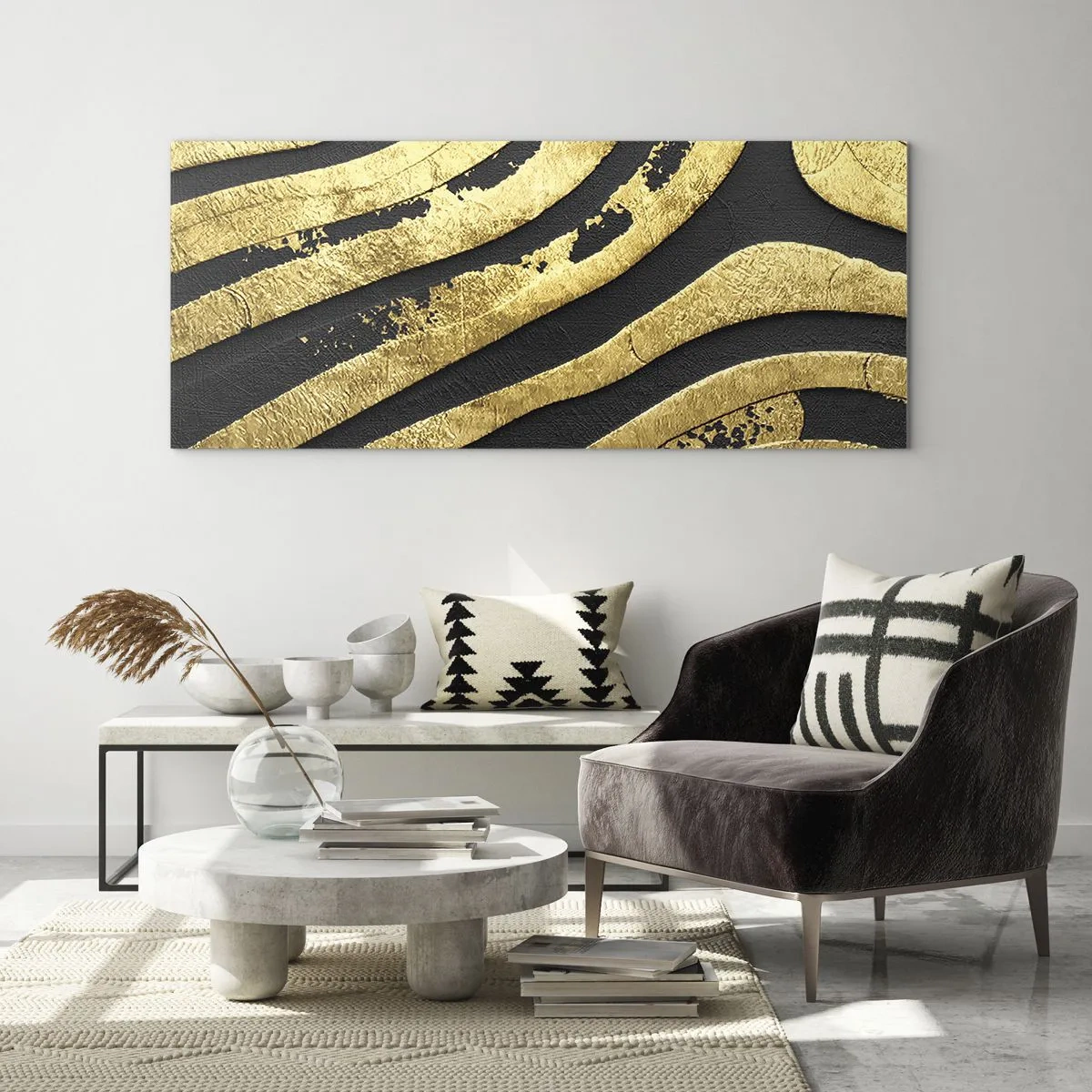 Glasbild - Bild auf glas - Alles fließt - 90x30 cm