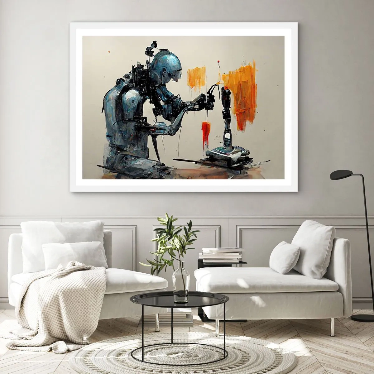 Poster in einem weißen Rahmen - Schon morgen… - 100x70 cm