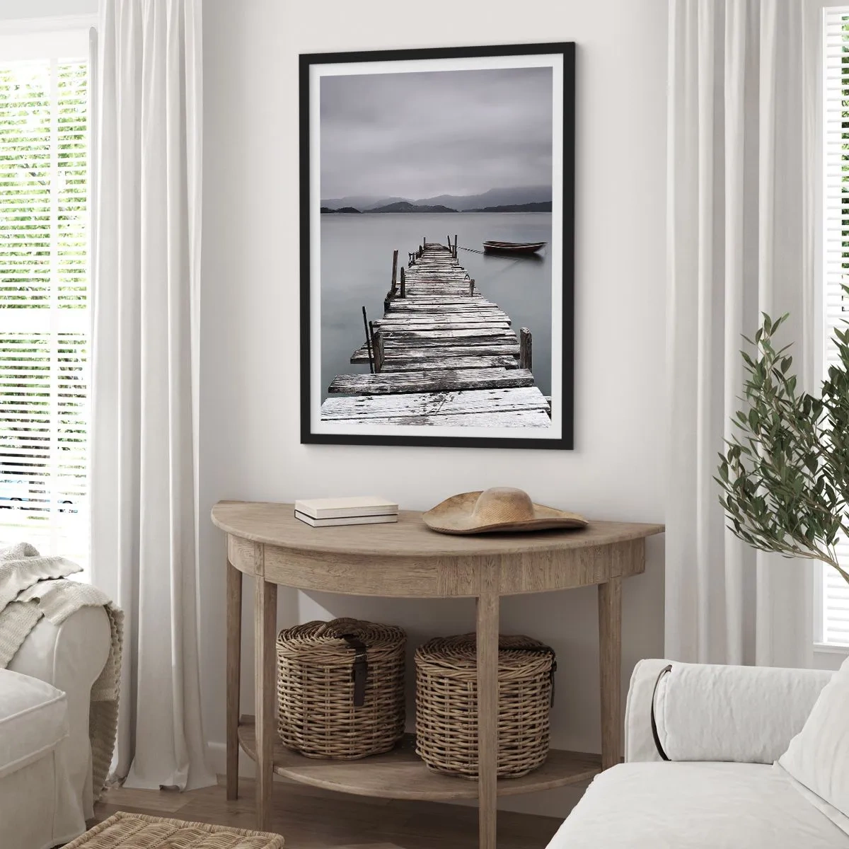 Poster in einem schwarzem Rahmen - Du kannst morgen gehen - 70x100 cm