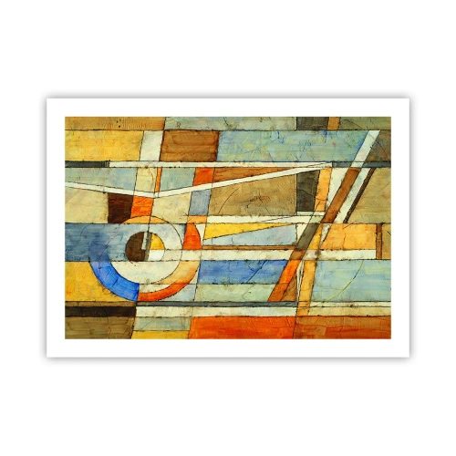 Poster - Kubismus auf der Baustelle - 70x50 cm