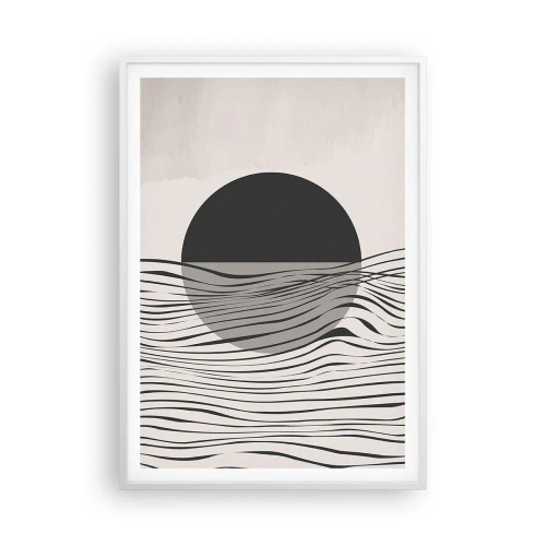 Poster in einem weißen Rahmen - Halbe Komposition - 70x100 cm