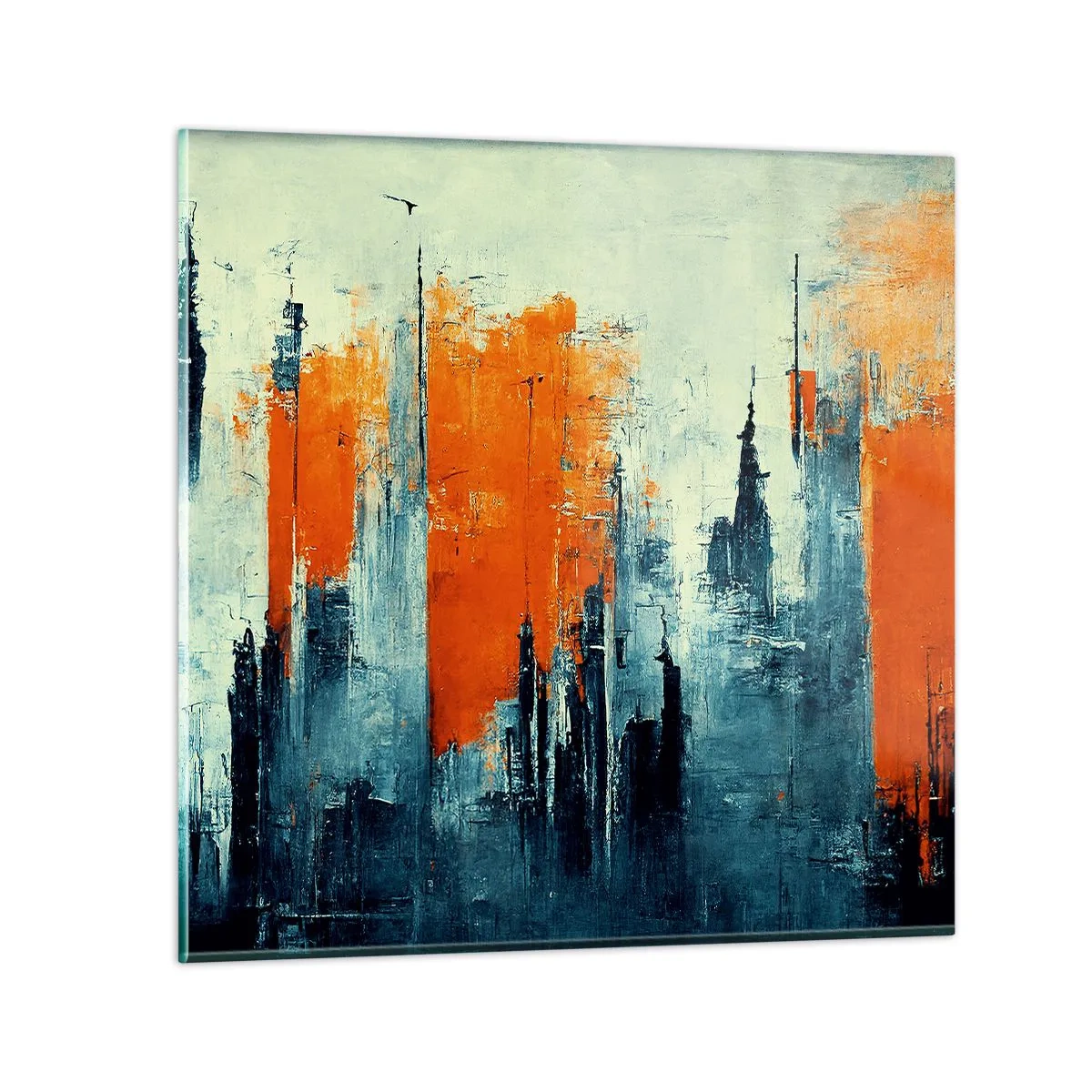 Glasbild - Bild auf glas - Moderne Landschaft - 30x30 cm