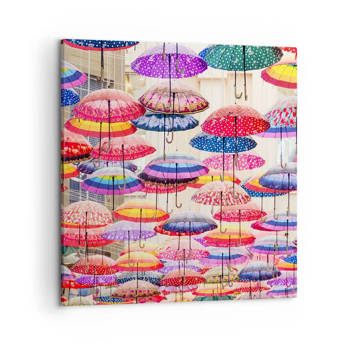 Bild auf Leinwand - Leinwandbild - Stadtwiese - 50x50 cm