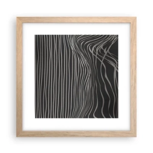 Poster in einem Rahmen aus heller Eiche - Rhythmus und Akzent - 30x30 cm