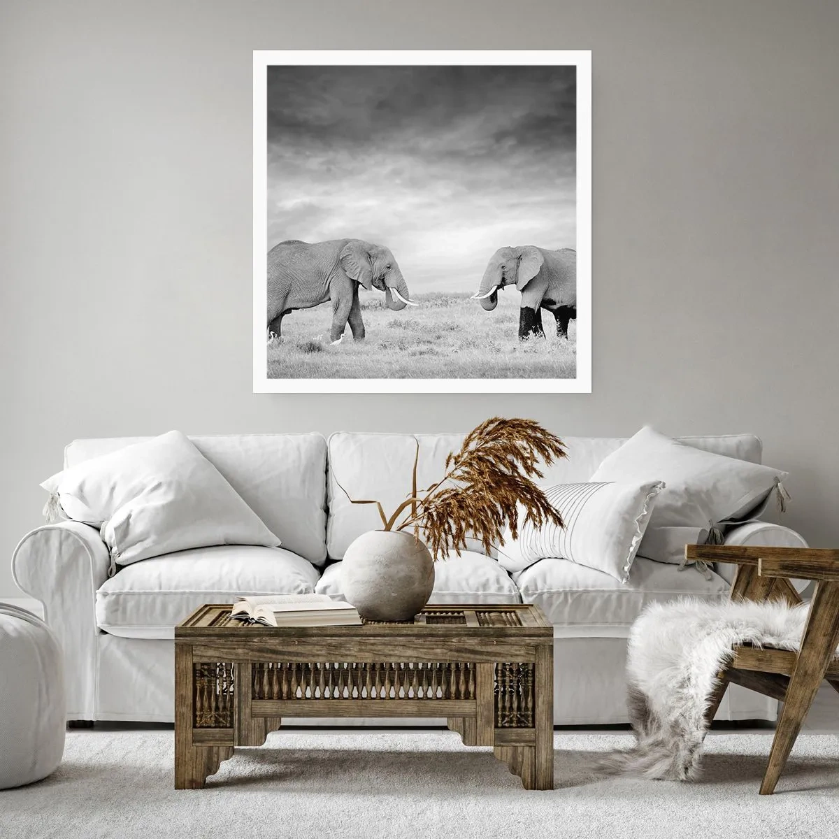 Poster - Grau ist schön - 40x40 cm