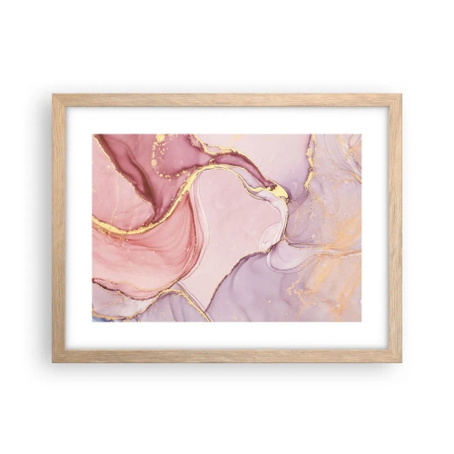 Poster in einem Rahmen aus heller Eiche - Eine Liebkosung der Farben - 40x30 cm