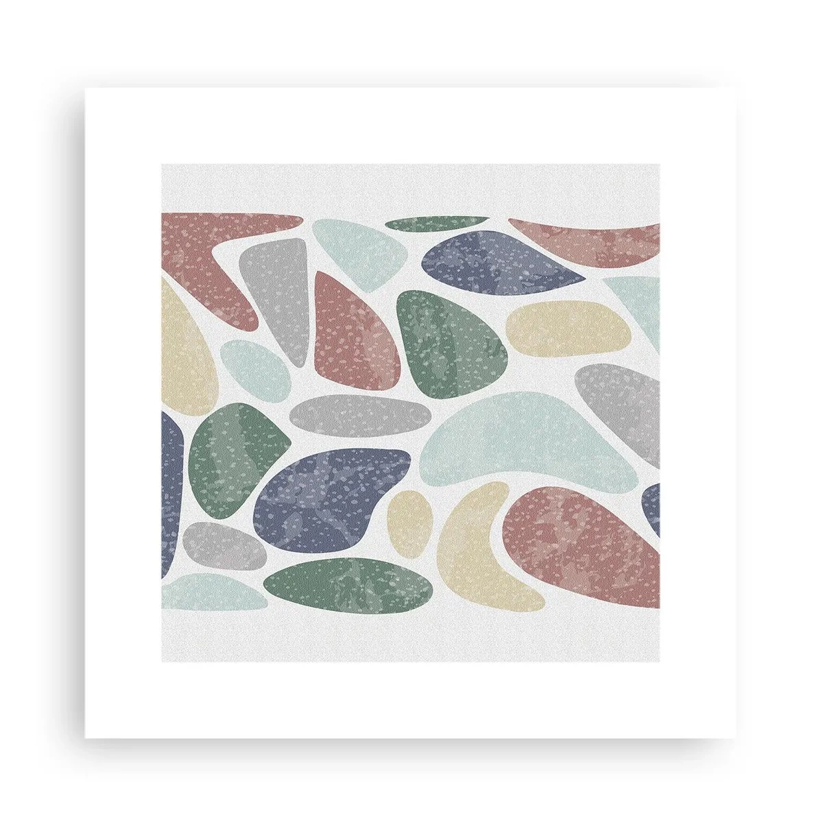 Poster - Mosaik aus pulverförmigen Farben - 30x30 cm