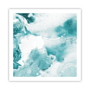 Poster - Morast von Blau - 60x60 cm