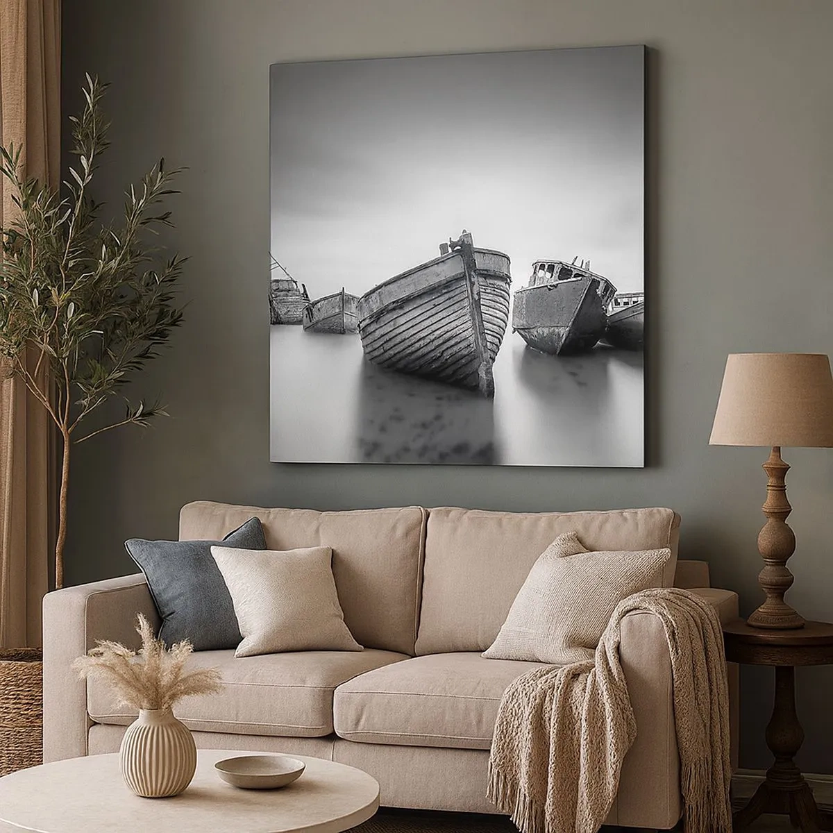 Bild auf Leinwand - Leinwandbild - Nur Erinnerungen ... - 30x30 cm