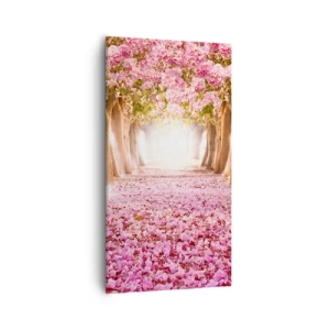 Bild auf Leinwand - Leinwandbild - Der Weg ins Paradies - 55x100 cm