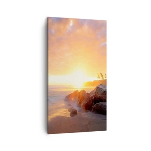Bild auf Leinwand - Leinwandbild - Leuchtende Brise des Abends - 45x80 cm