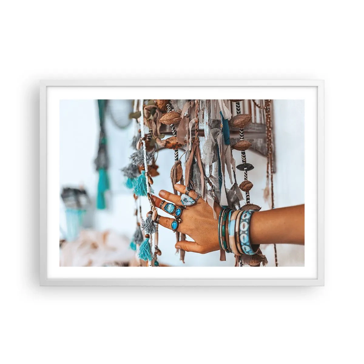 Poster in einem weißen Rahmen - Lokale Schätze - 70x50 cm