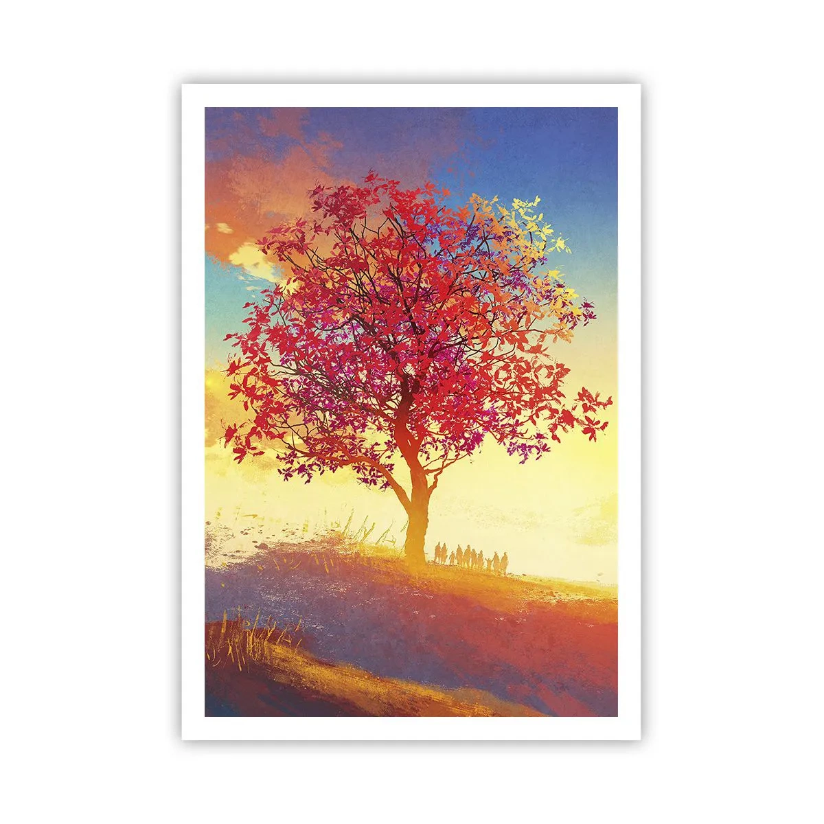 Poster - Pilger am Ziel - 70x100 cm