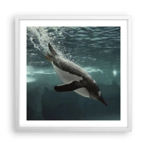 Poster in einem weißen Rahmen - Willkommen in meiner Welt - 50x50 cm