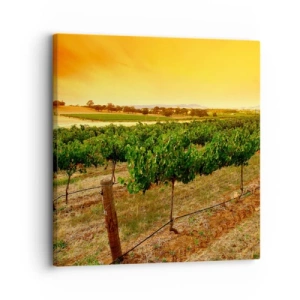 Bild auf Leinwand - Leinwandbild - Holen Sie sich einen Drink von der Sonne - 30x30 cm