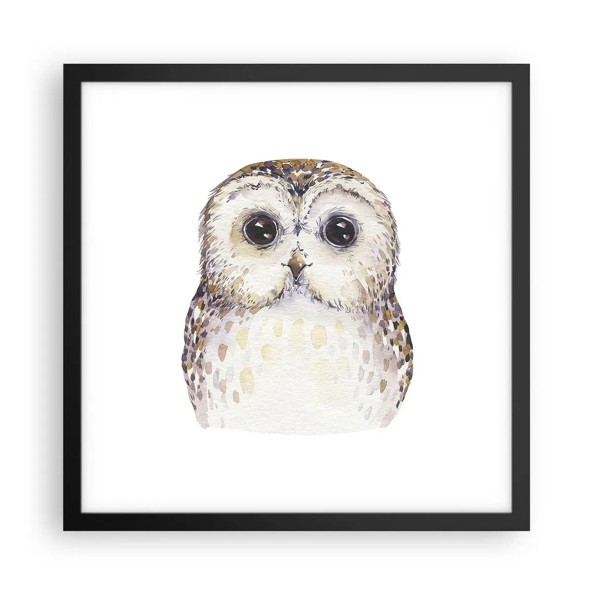 Poster in einem schwarzem Rahmen - Schau mir in die Augen - 40x40 cm