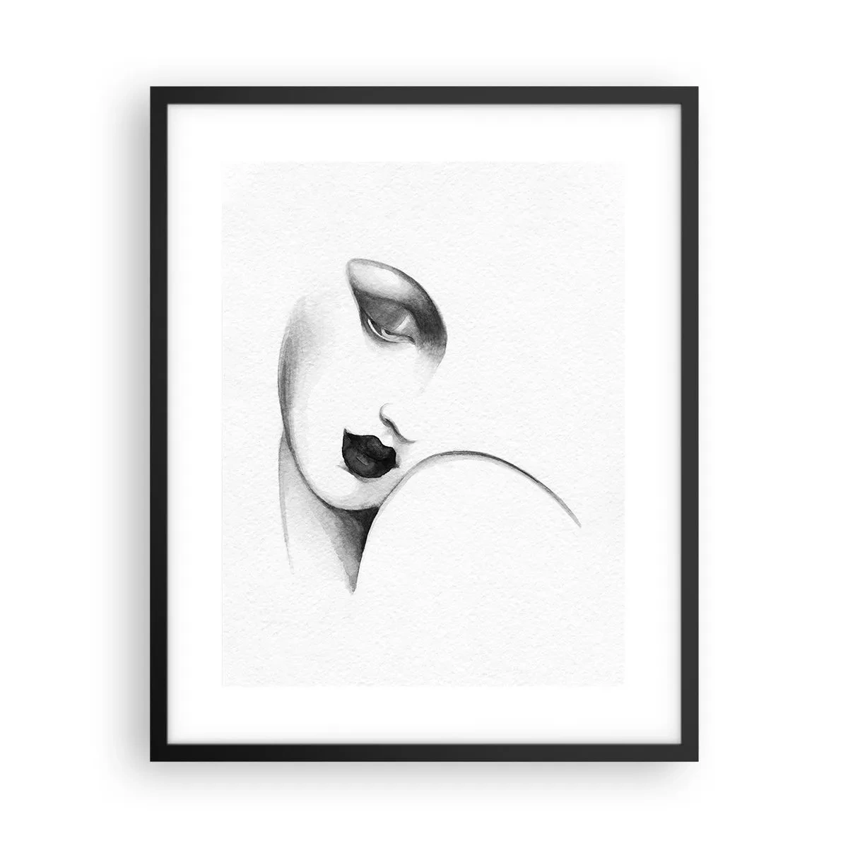 Poster in einem schwarzem Rahmen - Im Stil von Łempicka - 40x50 cm