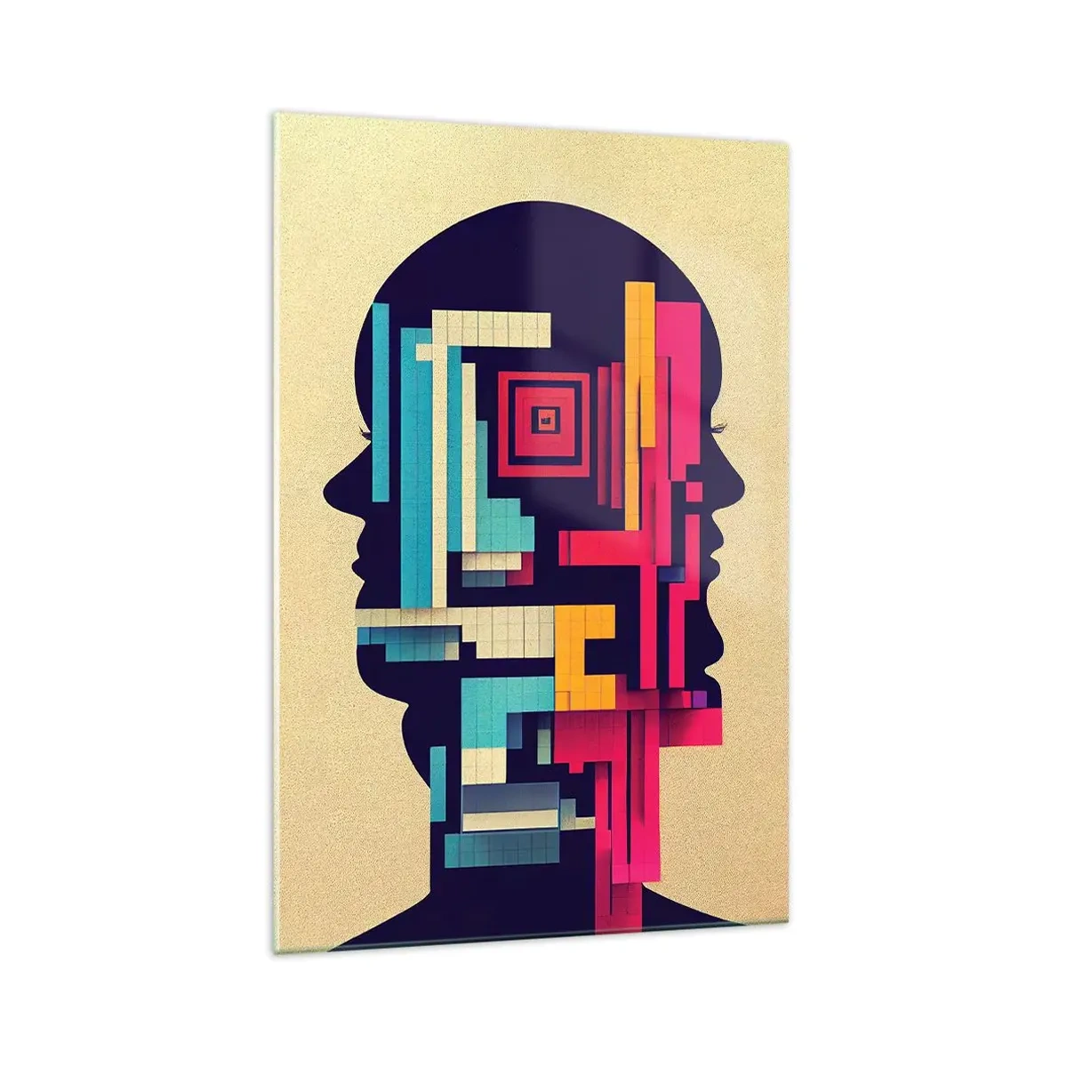 Glasbild - Bild auf glas - Neue Anleihen - 70x100 cm