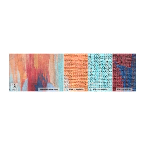 Fototapeten Muster Selbstklebend Deluxe Sticker - Renne den Regenbogen hinunter - Abstraktion, Stück, Malerei - 100x30 cm