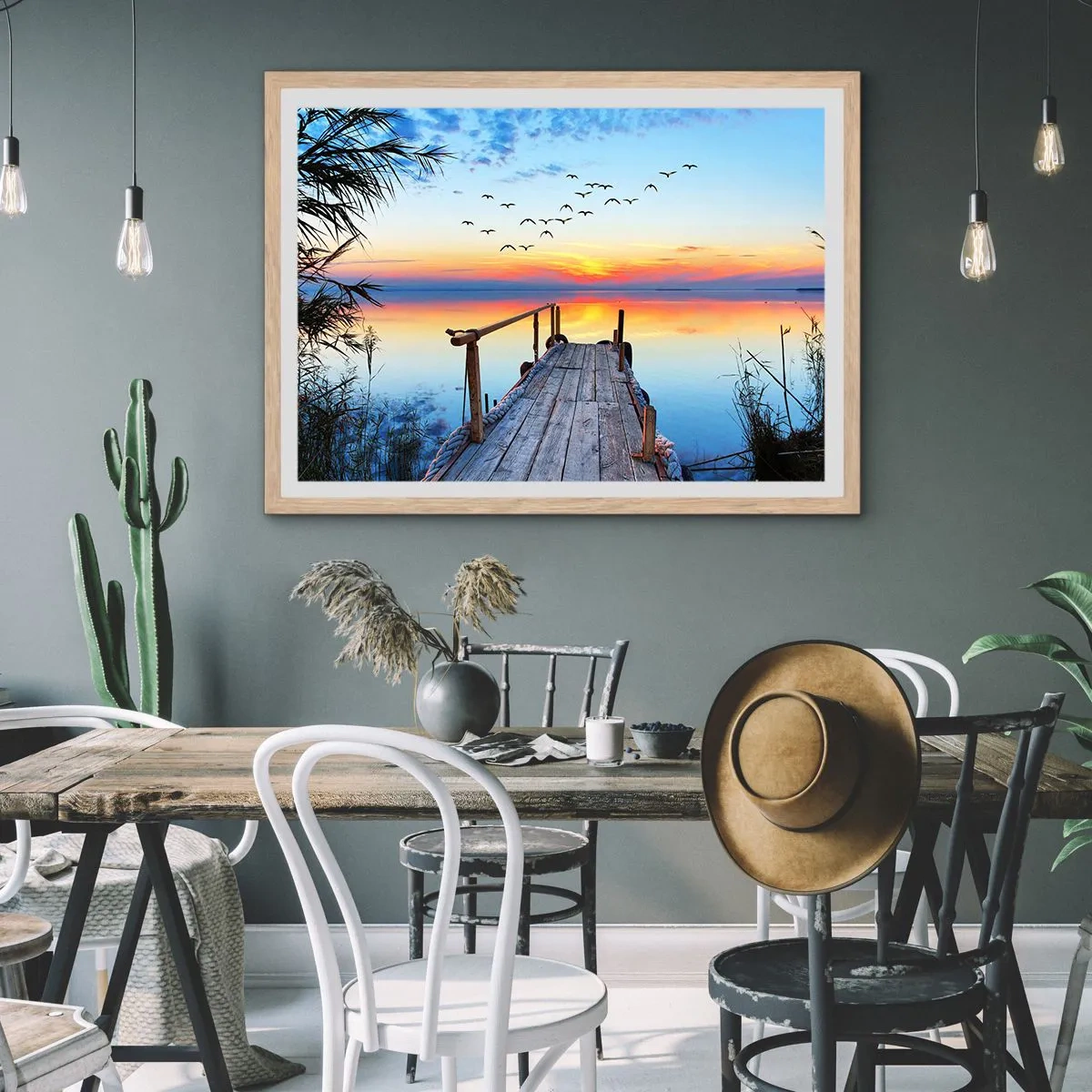 Poster in einem Rahmen aus heller Eiche - Es ist Zeit, zurückzukehren ... - 50x40 cm