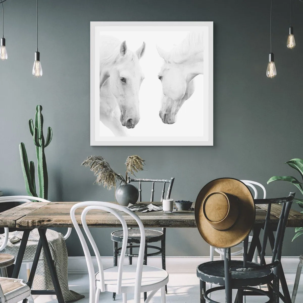 Poster in einem weißen Rahmen - Ist das Freundschaft...? - 30x30 cm